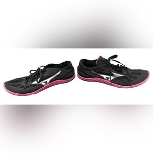 Mizuno Be Shoes Women’s 7.5 Black Pink Trainers Barefoot Ergonomic